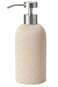 Lunestella Sand Beige Hand Soap Dispenser with Stainless Steel Pump for Bathroom and Kitchen Luxury Farmhouse Boho Zen Style Sandstone Finish Rust Proof 7oz