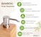 Clasin Home Bamboo Soap Dispenser with AntiSlip Pads and Stylish Horizontal Wood Grain Hand Dispenser for Bathroom Kitchen Dish Lotion Shampoo Liquid Soap 7 Oz