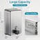 modunful Commercial Wall Mount Soap Dispenser Stainless Steel Bathroom Hand Soap 388oz Liquid AntiLeak Pump and Large Capacity Brushed Refillable
