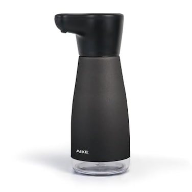 AIKE Magnetic Charging Waterproof Automatic Soap Dispenser for Liquid Soap AntiFingerprint Black Coating 14floz Model AK1337