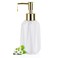 Natheeph Dish Soap Dispenser Hand Soap Dispenser Ceramic Bottle Refillable Liquid Great for Kitchen Dish Soap Hand Soap Essential Oil Lotion New White