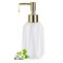 Natheeph Dish Soap Dispenser Hand Soap Dispenser Ceramic Bottle Refillable Liquid Great for Kitchen Dish Soap Hand Soap Essential Oil Lotion New White