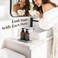 Luxspire Foaming Soap Dispenser NonSlip Hand Soap Dispenser with Fast Drying Tray 15oz Glass Refillable Liquid Bottle for Bathroom Kitchen 2 Pack Brown Dark Gray