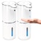 MTYGK 2 Pack Automatic Soap Dispenser TouchlessLiquid Hand Soap Dispenser 128oz Electric Wall Mounted Smart for Bathroom and Kitchen Dish SoapEasy for ToddlersWhite