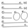Toptowel 10Pcs Bath Tower Set Includes 236 inch 16 inch Towel Bars Hooks Rings Toilet Paper Holder Brushed Nickel
