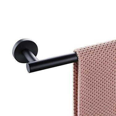 Miyili Matte Black 30 Towel Bar SUS 304 Stainless Steel Towel Holder for Bathroom or Kitchen Wall Mount
