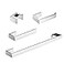 Fapully 4 Piece Bathroom Accessories Set Stainless Steel Wall MountedChrome Polish Finished