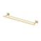 Gatco 4064 Elevate Double Towel Bar Brushed BrassWall Mounted 24 Inch Double Towel Holder Rack for Bathroom