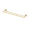Gatco 4064 Elevate Double Towel Bar Brushed BrassWall Mounted 24 Inch Double Towel Holder Rack for Bathroom