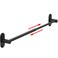 MIROAMZ Towel Bar Adjustable 144inch 252inch Towel Rack Self Adhesive Wall Mounted for Bathroom Kitchen Hand Towel Holder Cloths Hanger 304 Stainless Steel Organizer Single Bar 1 Matte Black