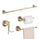 MOGFCT Antique Bronze Bathroom Hardware SetAdjustable Towel Rack Toilet Roll Paper HolderHand Towel HolderHook Bathroom Accessories Set Wall Mounted Carve Patterns