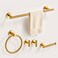 KUUBTH Brushed Gold Bathroom Hardware Set 5 Piece with Towel Racks for Bathroom SUS304 Stainless Steel Bath Towel Bar Set 24 Inch Wall Mounted Accessories Kit
