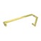 MONT HARD 18x 6 Towel Bar Square Shower Door Handle Combination Satin Brass Square Handle for 14 to 12 Frameless Glass Shower Doors Modern Luxury Bathroom Accessories