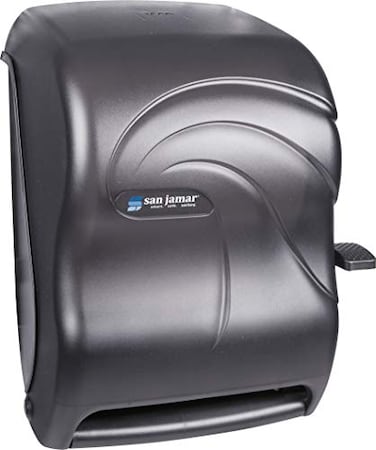 San Jamar Paper Towel Dispenser with Lever Manual Storage Solution for Bathroom and Kitchen 165 x 1294 x 925 1 Count Black Pearl
