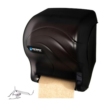 San Jamar Ocean Essence TearNDry Paper Towel Dispenser Storage Solution for Bathroom and Kitchen 1444 x 1175 x 913 1 Count Black Pearl