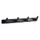 ninegridisland 4 Hooks Matte Black Wall Bathroom Towel Hooks Mount Stainless Steel Heavy Duty Shower Wall Coat Rack Hooks Rail Decorative Bath Hooks for HanginHats Hook kitchen Towel Wall Hook Rack fo