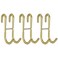 Simtive Shower Door Hooks 3Pack Towel Hooks for Bathroom Frameless Glass Door Shower Squeegee Hooks Gold