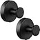 Dntorx Suction Cup Hooks for Bathroom Kitchen 2 Pack Stainless Steel Suction Hooks for Shower No Drilling Damage Free Towel Hook Holders Reusable Removable for Hanging Towels Loofah Robe CoatBlack