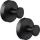 Dntorx Suction Cup Hooks for Bathroom Kitchen 2 Pack Stainless Steel Suction Hooks for Shower No Drilling Damage Free Towel Hook Holders Reusable Removable for Hanging Towels Loofah Robe CoatBlack
