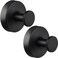 Dntorx Suction Cup Hooks for Bathroom Kitchen 2 Pack Stainless Steel Suction Hooks for Shower No Drilling Damage Free Towel Hook Holders Reusable Removable for Hanging Towels Loofah Robe CoatBlack