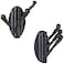 Angle Simple Towel Hook Matte Black 2 PCS Metal Swivel Folding Robe Hook Hand Towel Holder Heavy Duty Clothes Hanger for Bathroom RV Wall Mount