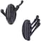 Angle Simple Towel Hook Matte Black 2 PCS Metal Swivel Folding Robe Hook Hand Towel Holder Heavy Duty Clothes Hanger for Bathroom RV Wall Mount