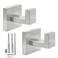 Luclxx Home Towel Hooks for Bathrooms Brushed Nickel Towel Hook Rustproof Waterproof Hanger Heavy Robe Holder Safe for Hands NonRotating Durable Stainless Steel 2 Pack