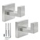 Luclxx Home Towel Hooks for Bathrooms Brushed Nickel Towel Hook Rustproof Waterproof Hanger Heavy Robe Holder Safe for Hands NonRotating Durable Stainless Steel 2 Pack