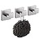 KOKOSIRI Bath Towel Hook Wall Mount Square Robe Hook Coat Hook Bathroom Kitchen Garage Heavy Duty SUS 304 Stainless Steel 3 Pack Brushed Nickel B1010BRP3