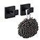 KOKOSIRI Bath Towel Hook Wall Mount Square Robe Hook Coat Hook Bathroom Kitchen Garage Heavy Duty Wall Mounted SUS 304 Stainless Steel Matte Black B1010BKP2