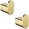 RANDOM Brushed Gold Towel Hook SUS304 Stainless Steel Gold Hooks for Wall Bathroom Wall Mounted Hand Towel Holder Robe Hook Coat Hook 2 Packs960268BG