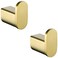 RANDOM Brushed Gold Towel Hook SUS304 Stainless Steel Gold Hooks for Wall Bathroom Wall Mounted Hand Towel Holder Robe Hook Coat Hook 2 Packs960268BG