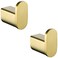 RANDOM Brushed Gold Towel Hook SUS304 Stainless Steel Gold Hooks for Wall Bathroom Wall Mounted Hand Towel Holder Robe Hook Coat Hook 2 Packs960268BG
