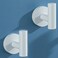 SEABEFORE White Towel Hooks Coat Robe Hook for Bath and KitchenBathroom Hardware Accessories SUS 304 Stainless Steel Wall Hook 2 Count