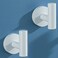 SEABEFORE White Towel Hooks Coat Robe Hook for Bath and KitchenBathroom Hardware Accessories SUS 304 Stainless Steel Wall Hook 2 Count