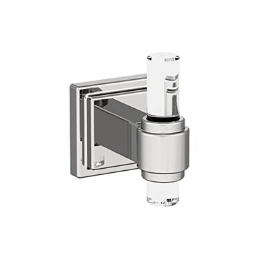 Amerock BH36060C26 ClearChrome Single Robe Hook 21516 in 75 mm Length Towel Holder Glacio Towel Hook for Bathroom Bathroom Hardware Bath Accessories