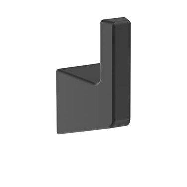 Amerock BH36000MB Matte Black Single Robe Hook 3916 in 90 mm Length Towel Holder Blackrock Towel Hook for Bathroom Bathroom Hardware Bath Accessories