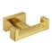 APLusee Double Robe Towel Hook Brushed Gold 304 Stainless Steel Bathroom Hand Towel Holder Clothes Wall Hanger for Toilet Kitchen Cabinet