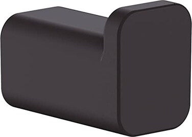 hansgrohe AddStoris Single Hook in Matte Black 1inch Accessories in Matte Black 41742670