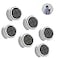 Philbinden 6 Pieces Kitchen Towel Hooks Round Adhesive Dish Towel Hook Premium Chrome Finish Easy Installation Wall Mount Hand Towel Hook Ideal as Bathroom Shower or Outdoor Towel Holders