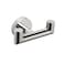 NearMoon Bathroom Double Towel Hook SUS304 Stainless Steel Robe Towel Holder Heavy Duty Double Coat Hook for Bathroom Livingroom Kitchen Wall Mounted Chrome FinishU 2 Pack