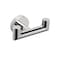 NearMoon Bathroom Double Towel Hook SUS304 Stainless Steel Robe Towel Holder Heavy Duty Double Coat Hook for Bathroom Livingroom Kitchen Wall Mounted Chrome FinishU 2 Pack