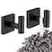 KOKOSIRI Robe Hook Bathroom Towel Coat Hooks Matte Black for Bath Kitchen Wall 2 Pack Stainless Steel B1013BKP2