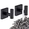 KOKOSIRI Robe Hook Bathroom Towel Coat Hooks Matte Black for Bath Kitchen Wall 2 Pack Stainless Steel B1013BKP2