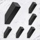 NINETREX Black Towel Hooks Matte Black Robe Hook Modern Towel Hooks SUS 304 Stainless Steel Heavy Duty Wall Hooks Waterproof for Bathroom Bedroom Entryway Coat mudroom Garage Wall Mounted 6 Pack
