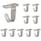 NearMoon Stainless Steel Screw Mounted Ceiling Hooks UnderShelf TowelRobe Clothes Hook Heavy Duty Coat Hanger for Bathroom Kitchen Cabinet Garage 10 Pack Brushed Nickel