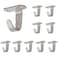 NearMoon Stainless Steel Screw Mounted Ceiling Hooks UnderShelf TowelRobe Clothes Hook Heavy Duty Coat Hanger for Bathroom Kitchen Cabinet Garage 10 Pack Brushed Nickel