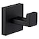 Angle Simple Towel Hook Matte Black SUS 304 Stainless Steel Coat Robe Hook Bathroom Hand Towel Hanger for Wall