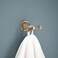 Delta Double Towel Hook for Bathroom or Kitchen Champagne Bronze Stryke Accessories