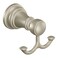 Moen YB8403BN Weymouth Double Robe Hook Brushed Nickel